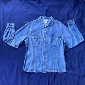 Denim button up